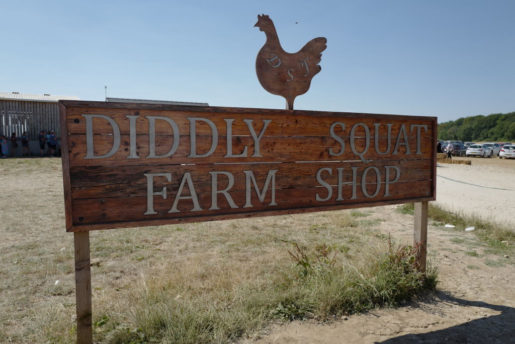 The Diddly Squat Farm Shop near Chipping Norton belonging to TV star Jeremy Clarkson.