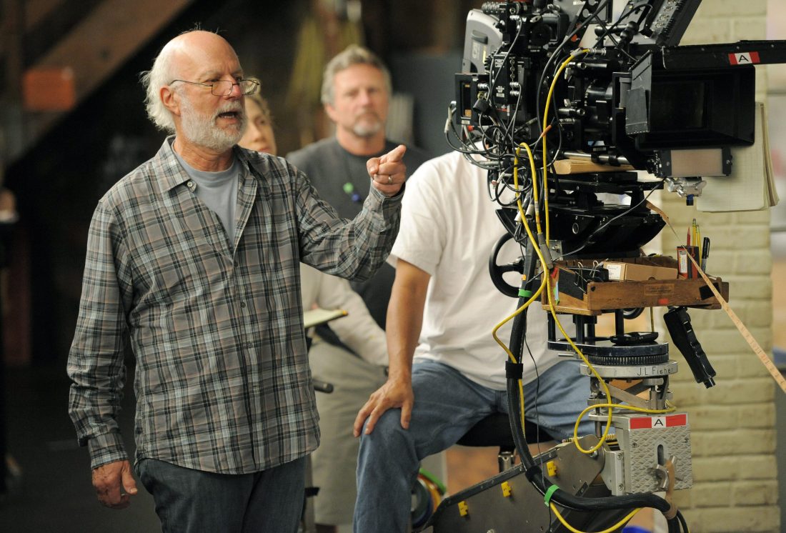 James Burrows, director of the television series “Partners,” blocks out a scene for the show on Wednesday, Sept. 19, 2012, at Warner Bros. Studios in Burbank, Calif. Burrows isn’t a household name. But behind the scenes Burrows reigns as a comedy giant. He’s a director whose brand of funny business has helped shape TV comedy season after season.
