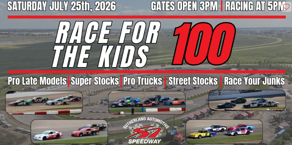 Race for the Kids Superstock 100 at Sutherland Automotive Speedway – supported by Global Saskatoon - image