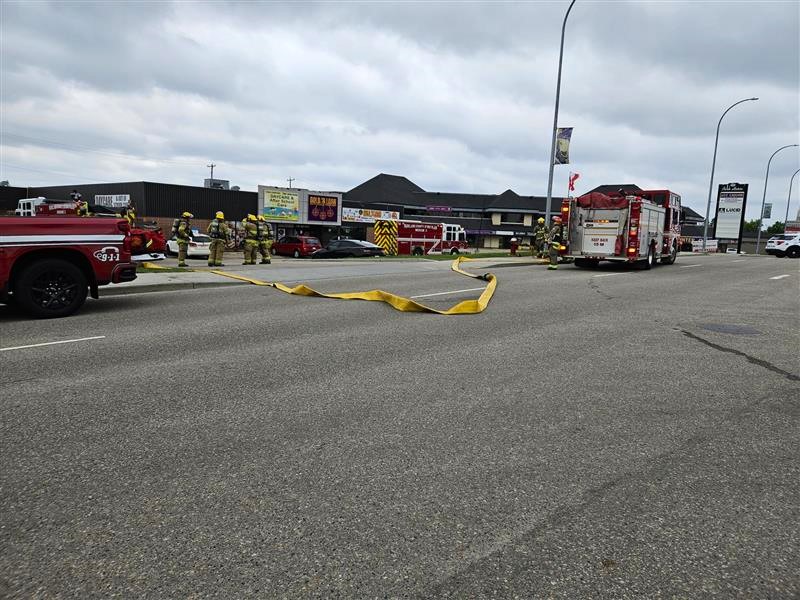 A van crashed into Young Champions Daycare and OSC in Stony Plain, Alta. on Thursday, June 4, 2026.