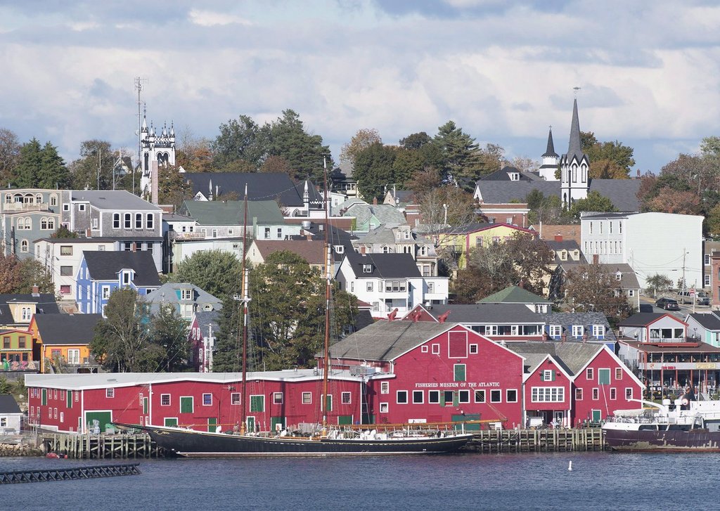 Bluenose II, the iconic Canadian schooner, sits at berth on the waterfront in Lunenburg, N.S., on Sunday, October 18, 2015. THE CANADIAN PRESS/Andrew Vaughan.