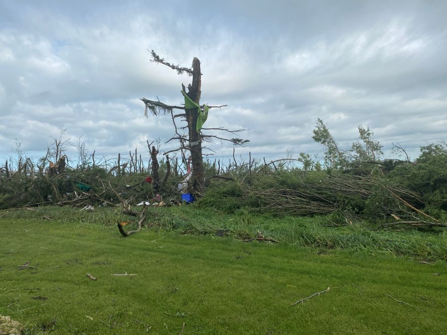 Rossland's mayor went around the community taking in, and getting pictures of, the damage on Monday.