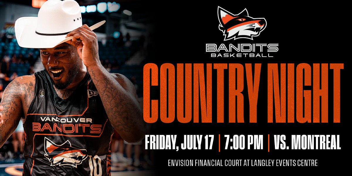 Vancouver Bandits Basketball – Country Night – proudly supported by Global BC - image