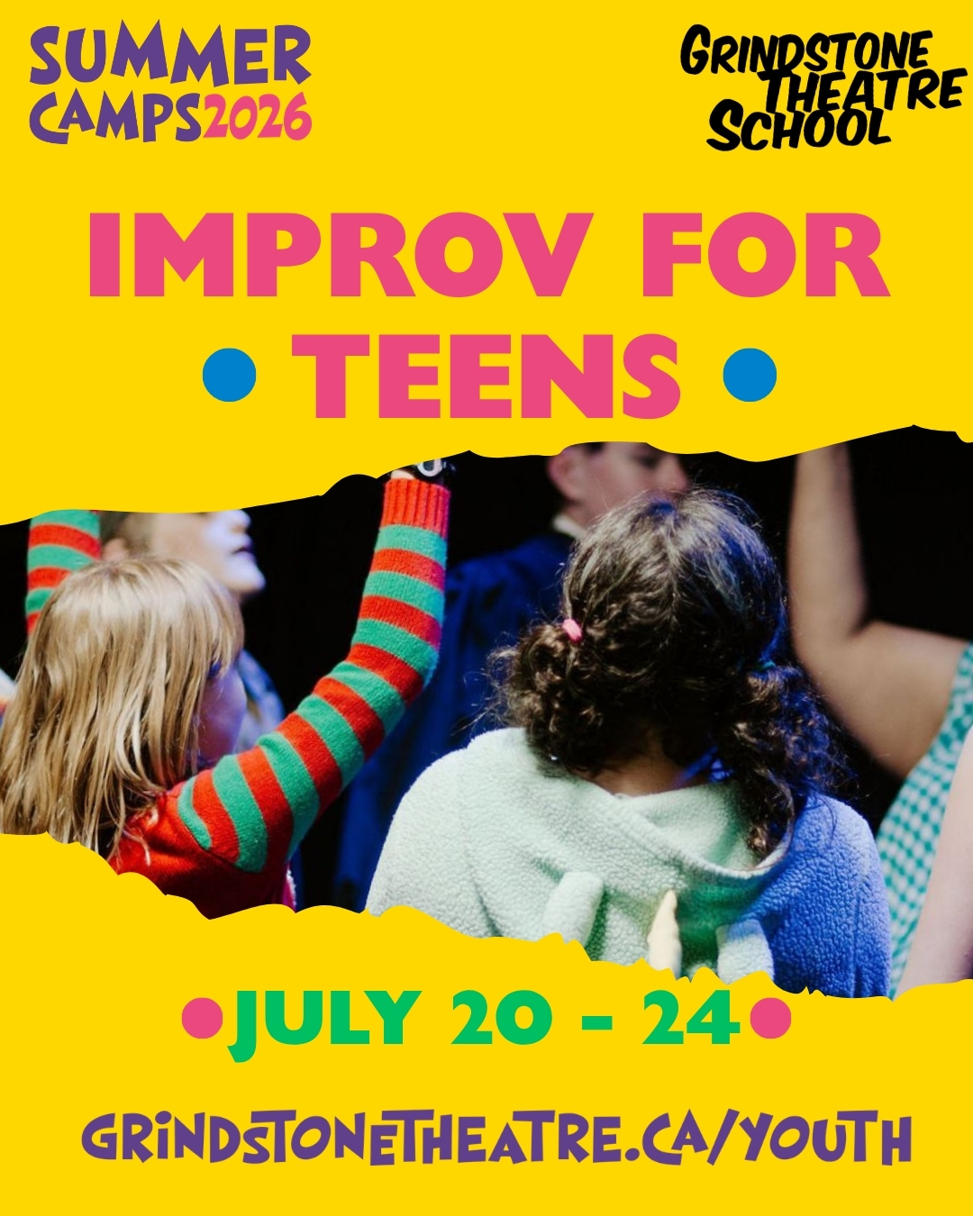 Grindstone Theatre School’s Improv for Teens Summer Camp! - image