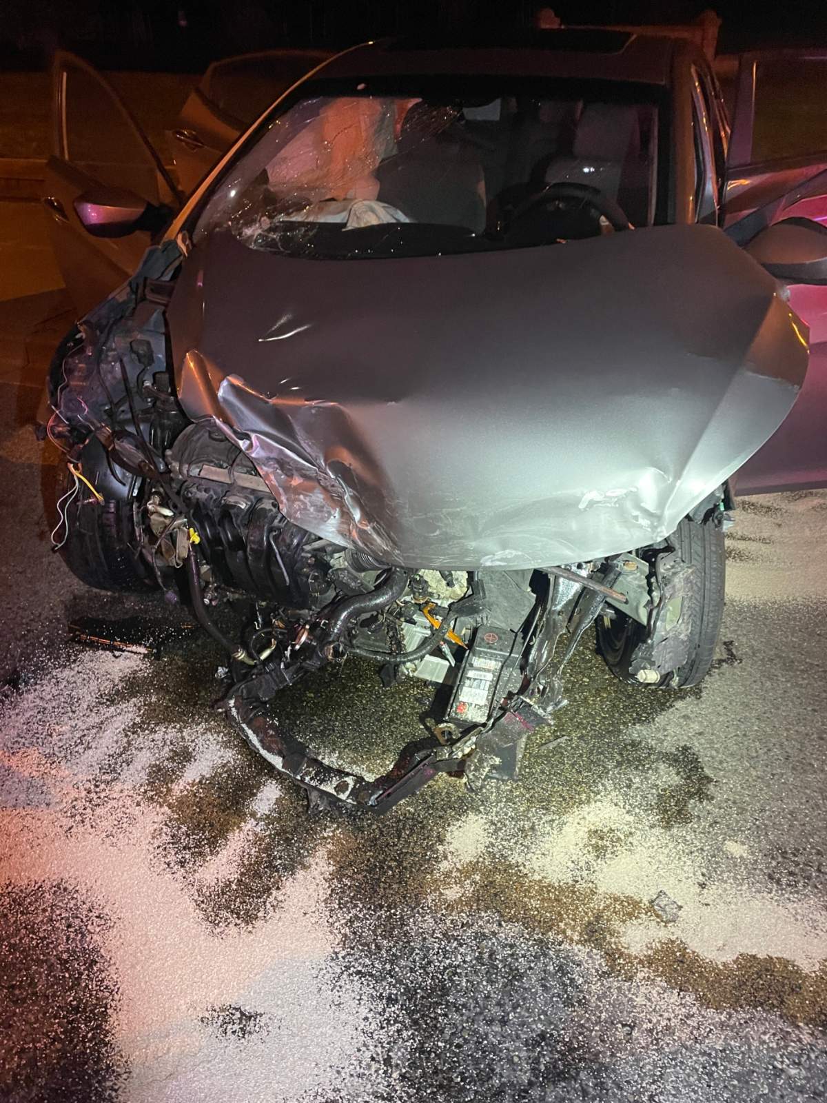 The aftermath of the crash in New Westminster. Courtesy of the New Westminster police.