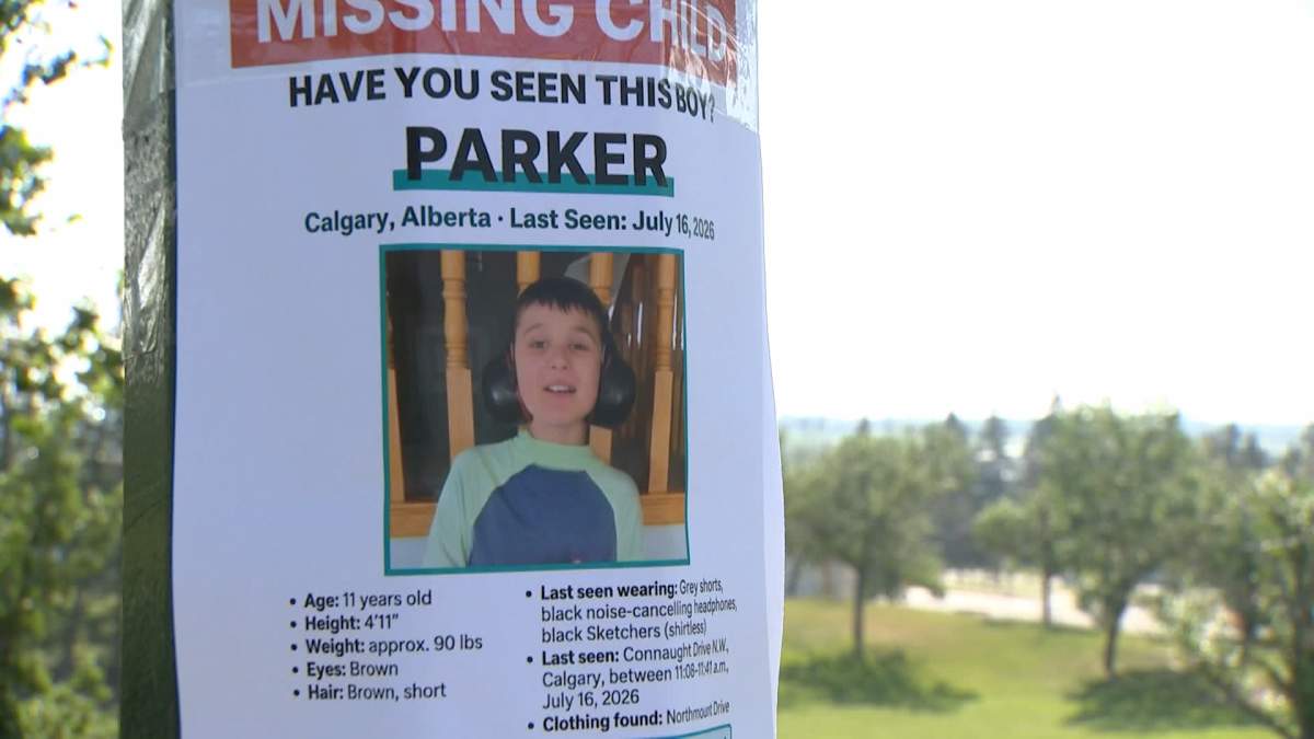 An 11-year-old Calgary boy, named Parker, has been the subject of an intensive search by dozens of police officers, search and rescue crews and other volunteers, since he went missing from his daycare home on July 16.