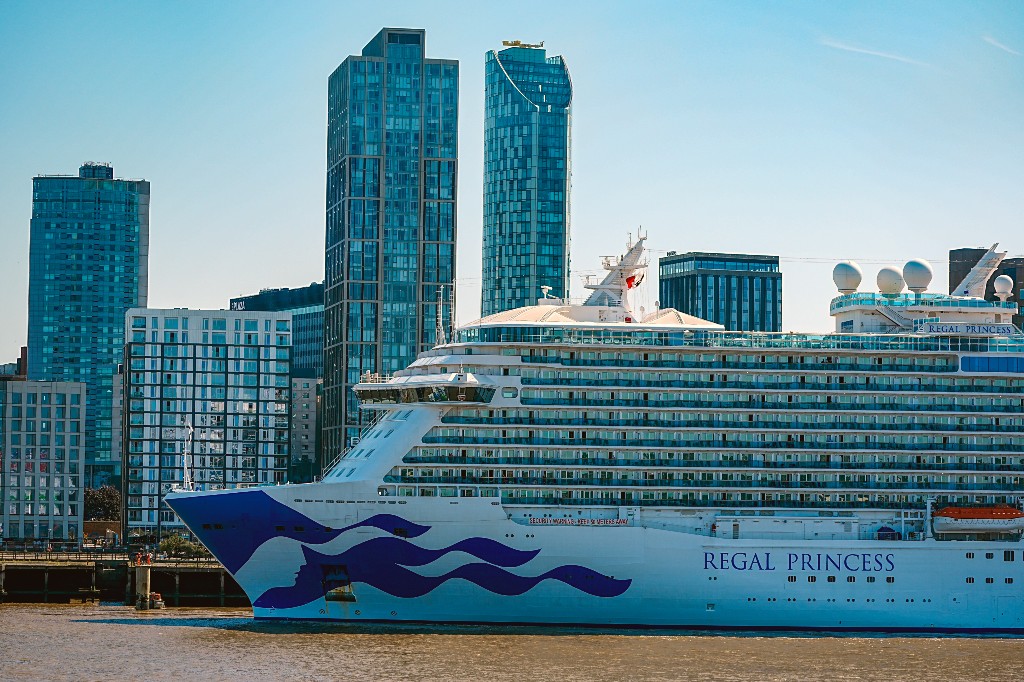 A file photo of the cruise liner, Regal Princess berthed in Liverpool on the River Mersey, as the third heatwave of the summer hits the UK with temperatures expected to remain high over the weekend. Picture date: Saturday July 12, 2025.